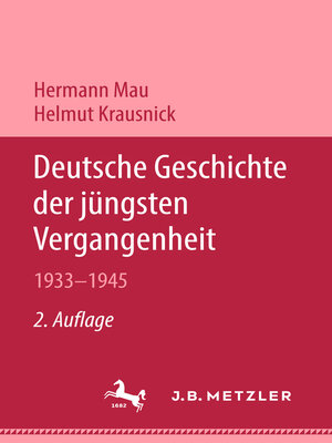 cover image of Deutsche Geschichte der jüngsten Vergangenheit 1933–1945